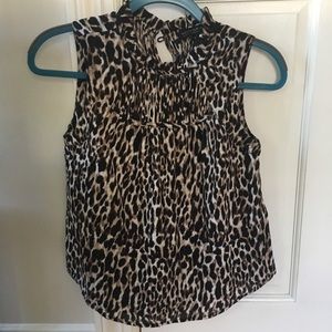 Banana Republic Leopard Print Blouse NWT